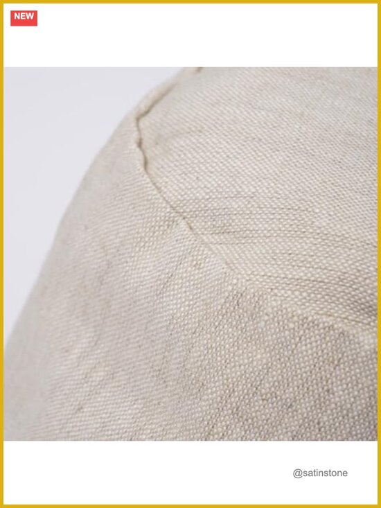 100% Linen Bucket Hat Frayed Brim Packable Sun Hat